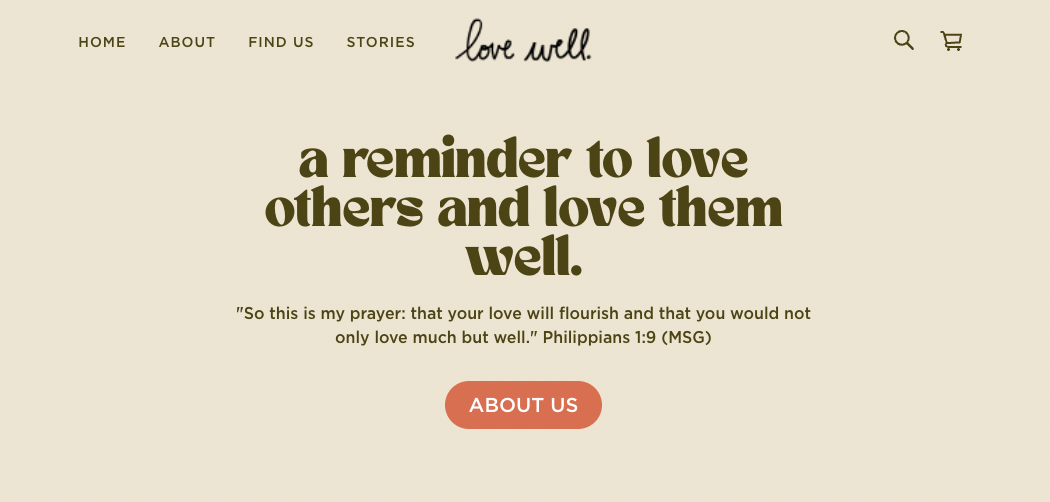 LoveWell Website Loading Page